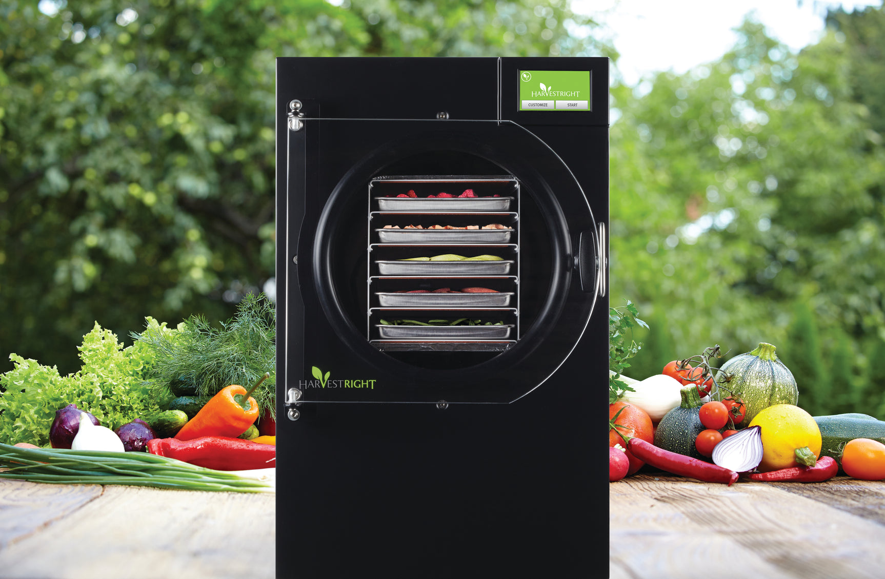 Harvest Right Medium Home Freeze Dryer Stainless Steel 5 Tray in use