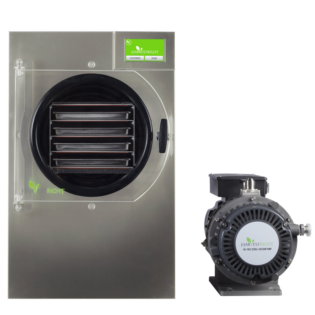 Harvest Right Small Home Freeze Dryer Stainless Steel 4 Tray front view