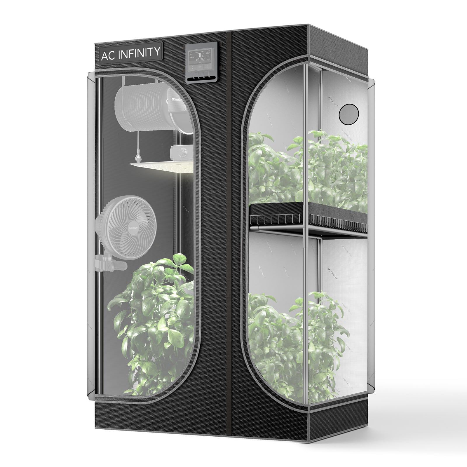 AC Infinity CLOUDLAB 632D |  2-in-1 Advance Grow Tent 3x2 |  2000D Mylar Canvas |  36" x 24" x 72" - CannaFull Spectrum Solutions