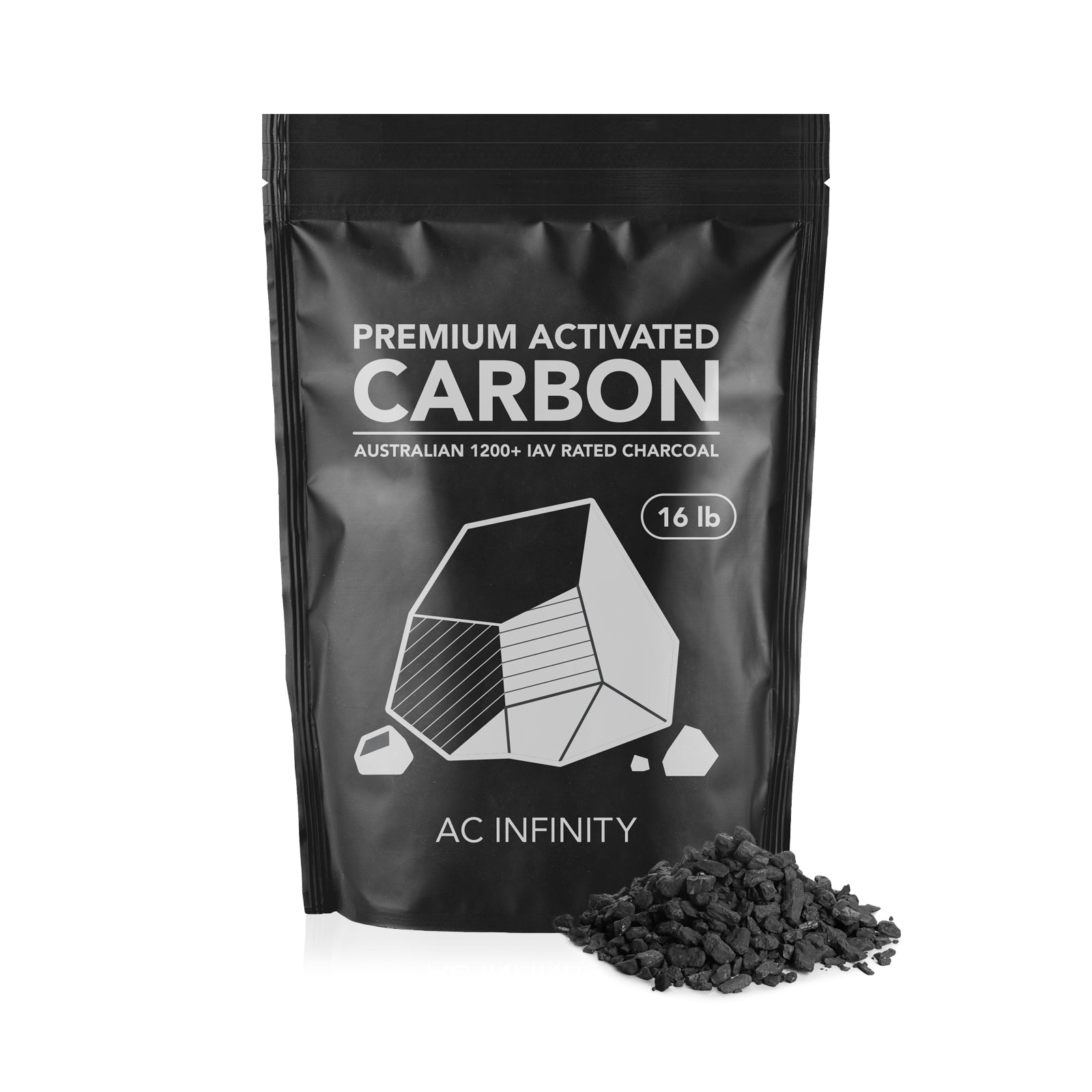 AC Infinity Activated Carbon Refill |  1200+ IAV Australian Charcoal |  16 lb. - CannaFull Spectrum Solutions