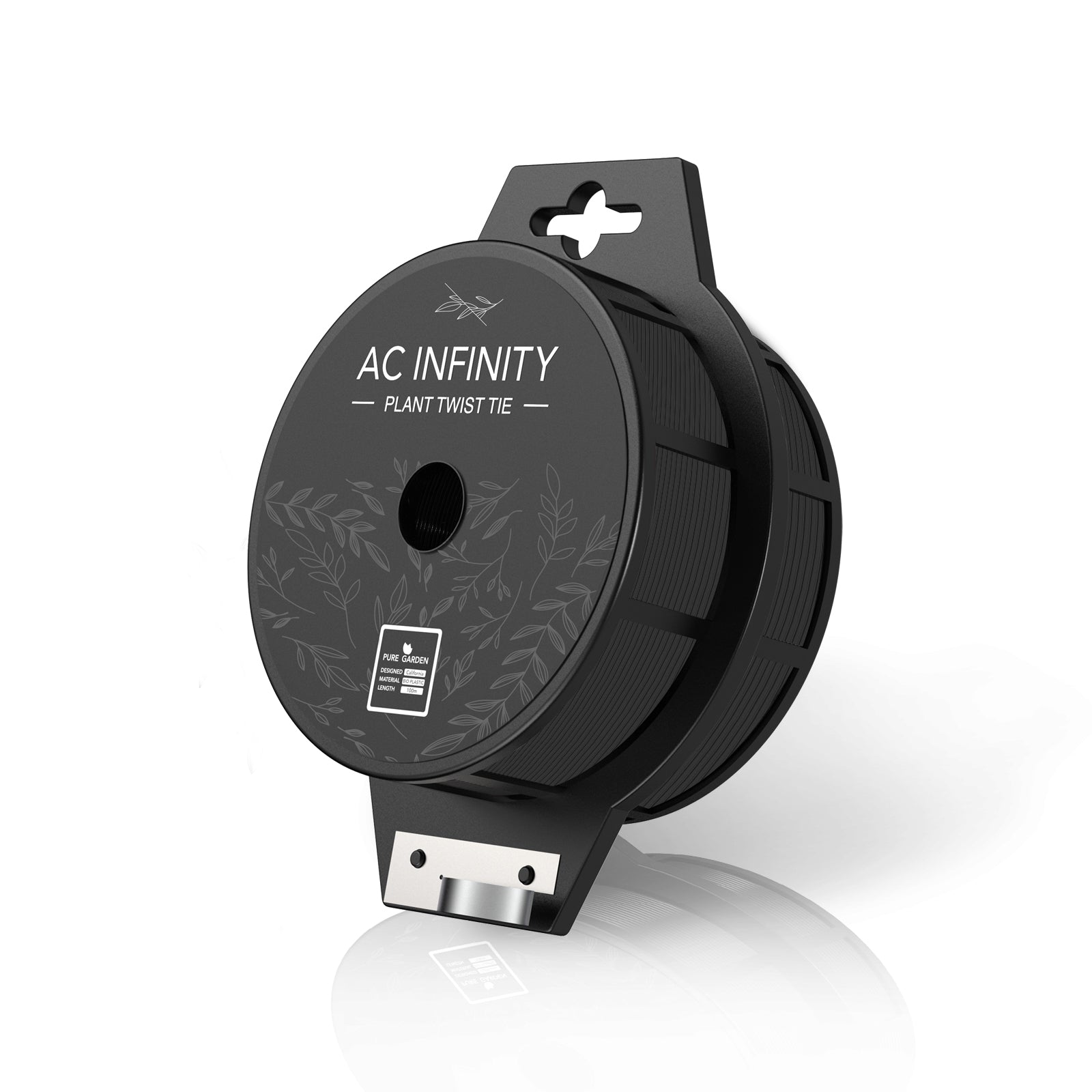 AC Infinity Black Twist Ties with Built-In Cutter |  100m - CannaFull Spectrum Solutions