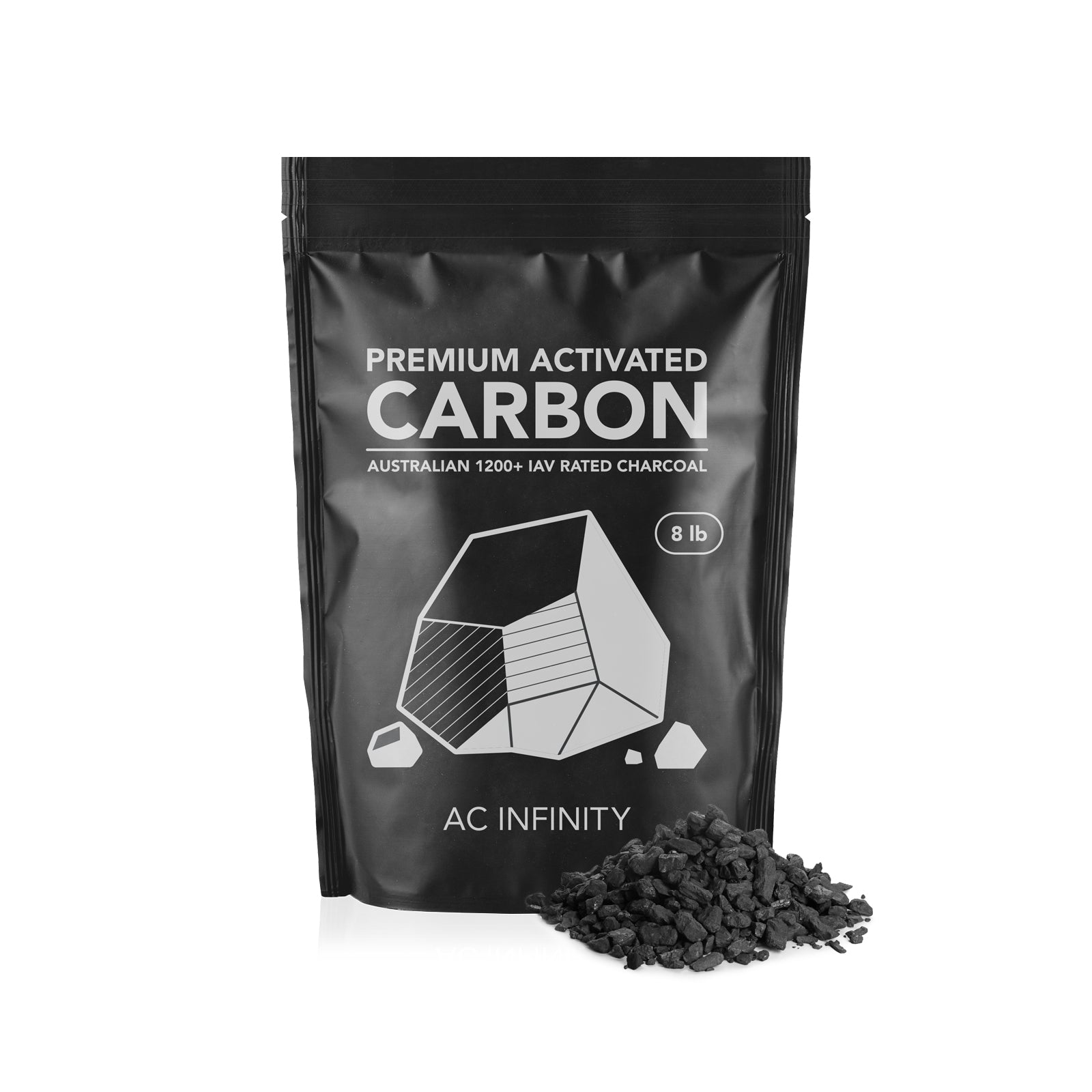 AC Infinity Activated Carbon Refill |  1200+ IAV Australian Charcoal |  8 lb. - CannaFull Spectrum Solutions