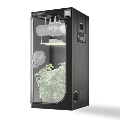AC Infinity CLOUDLAB 722 |  Advance Grow Tent 2x2 |  2000D Diamond Mylar Canvas |  24" x 24" x 72" - CannaFull Spectrum Solutions
