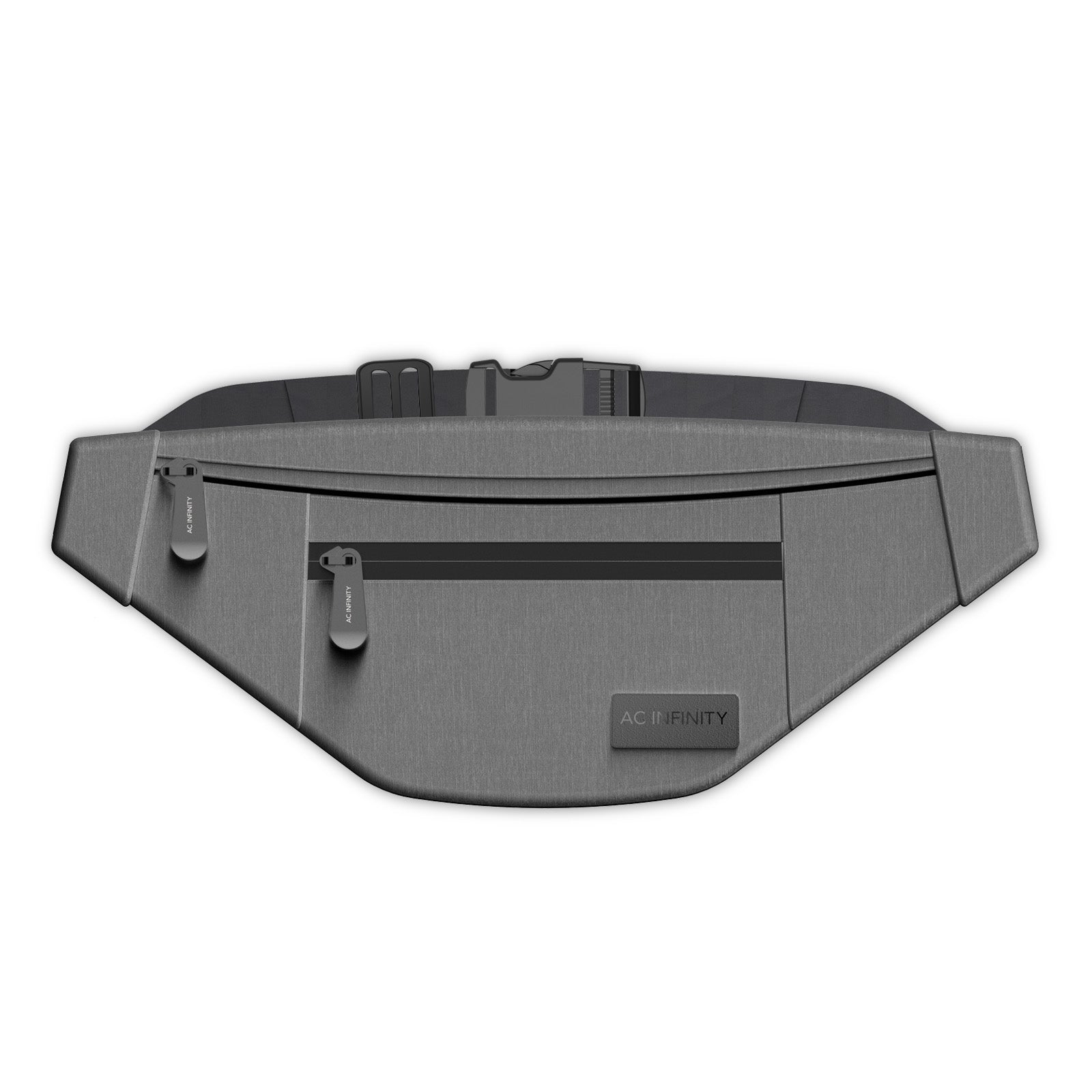 AC Infinity Smell Proof Belt Bag |  Gray |  with 900D Nylon Fabric and Carbon Filter Lining - CannaFull Spectrum Solutions