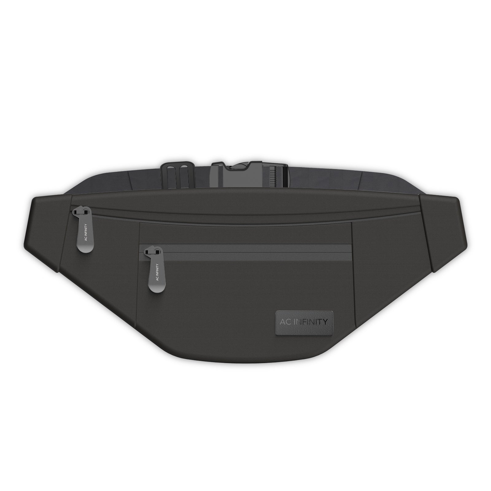 AC Infinity Smell Proof Belt Bag |  Black |  with 900D Nylon Fabric and Carbon Filter Lining - CannaFull Spectrum Solutions