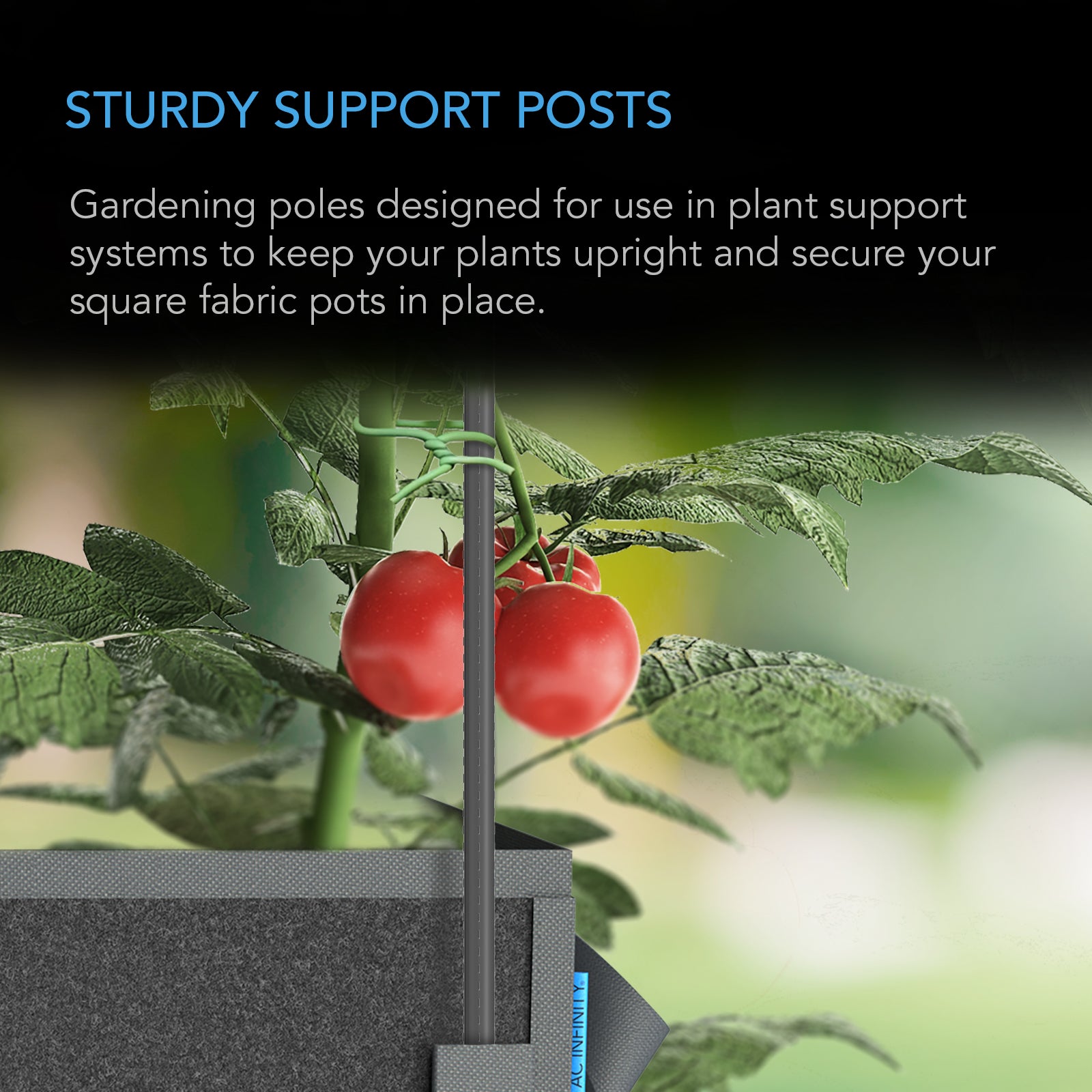 AC Infinity Garden Plant Stakes |  4 Feet Long |  25-Pack - CannaFull Spectrum Solutions