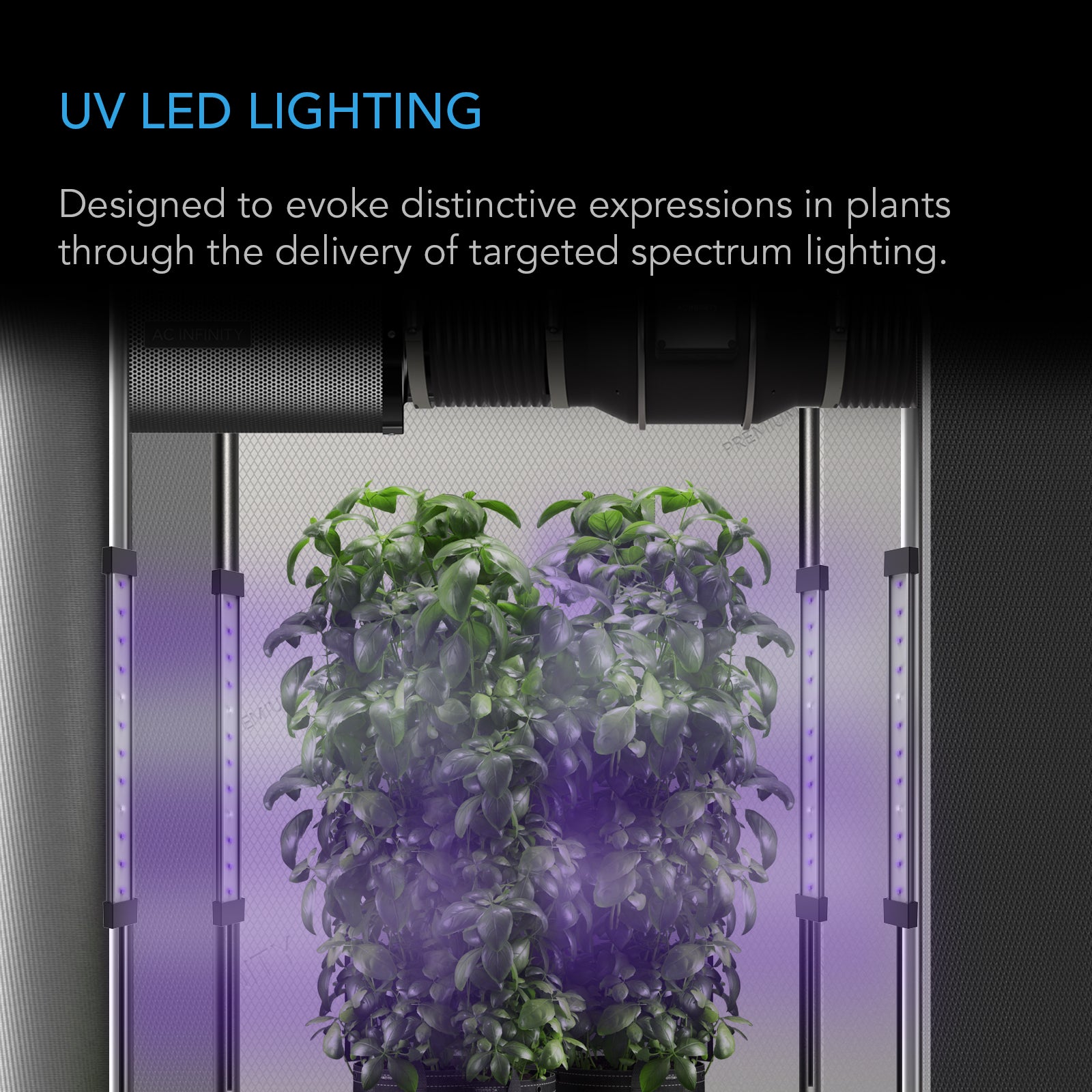 AC Infinity IONBEAM U4 |  Targeted Spectrum UV LED Grow Light Bars |  4-Bar Kit |  11-Inch - CannaFull Spectrum Solutions