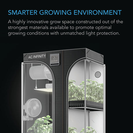 AC Infinity CLOUDLAB 632D |  2-in-1 Advance Grow Tent 3x2 |  2000D Mylar Canvas |  36" x 24" x 72" - CannaFull Spectrum Solutions