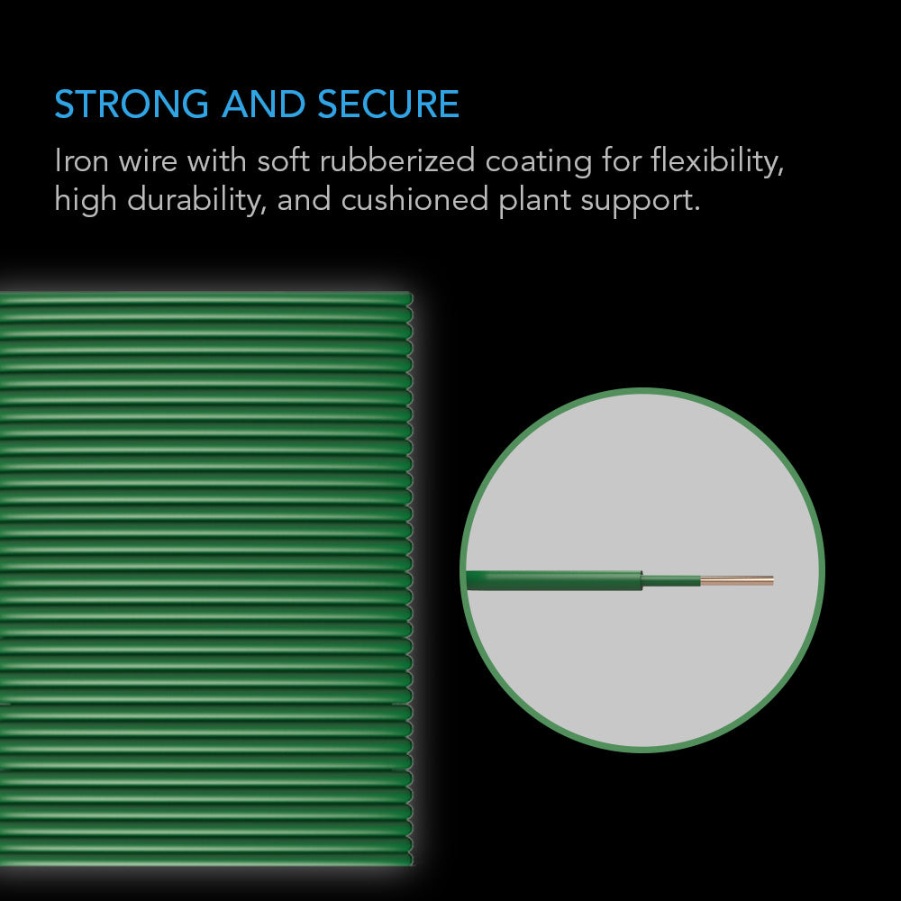 AC Infinity Soft Twist Ties |  Thick Rubberized Texture |  10m - CannaFull Spectrum Solutions