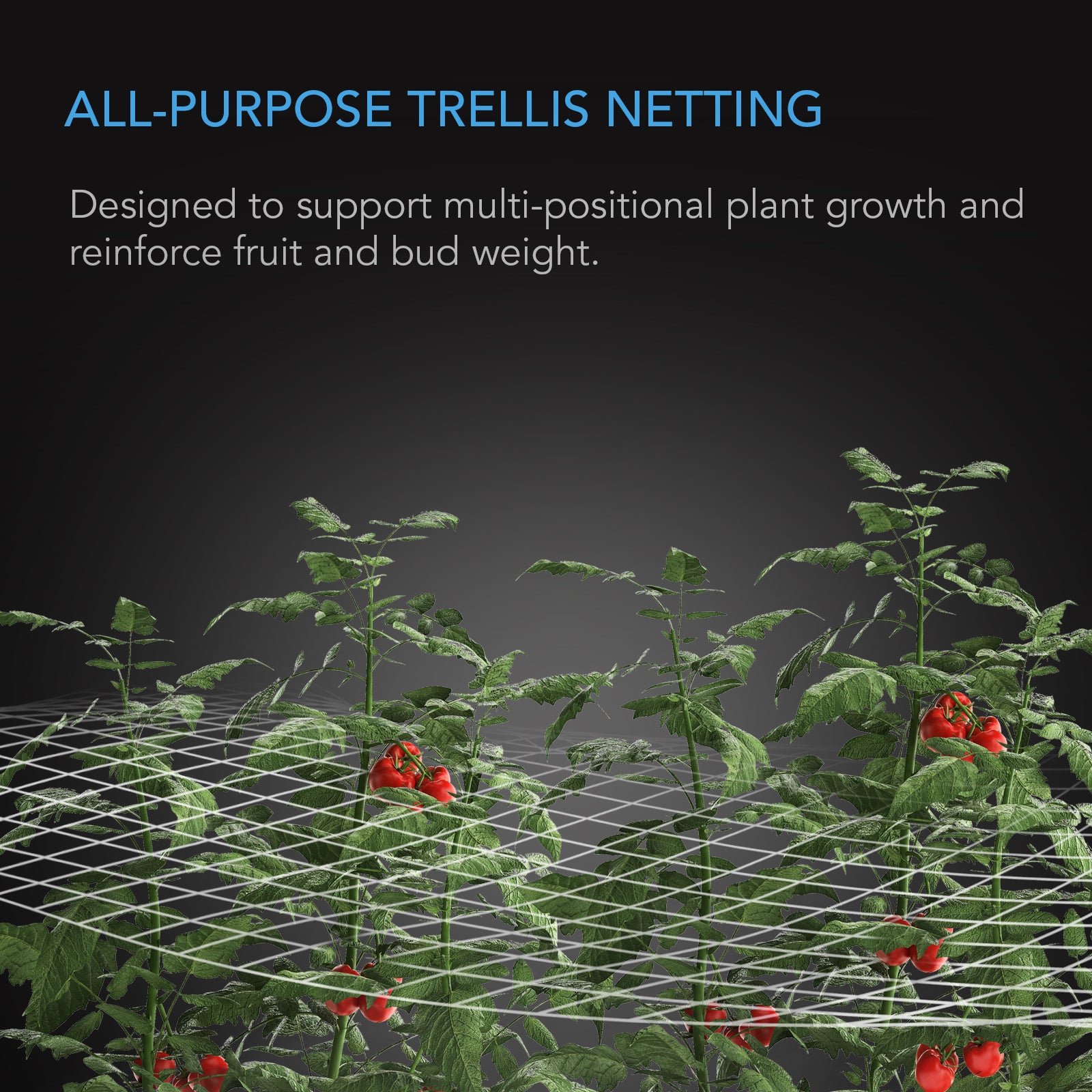AC Infinity Polyester Plant Trellis Netting |  5x30' - CannaFull Spectrum Solutions
