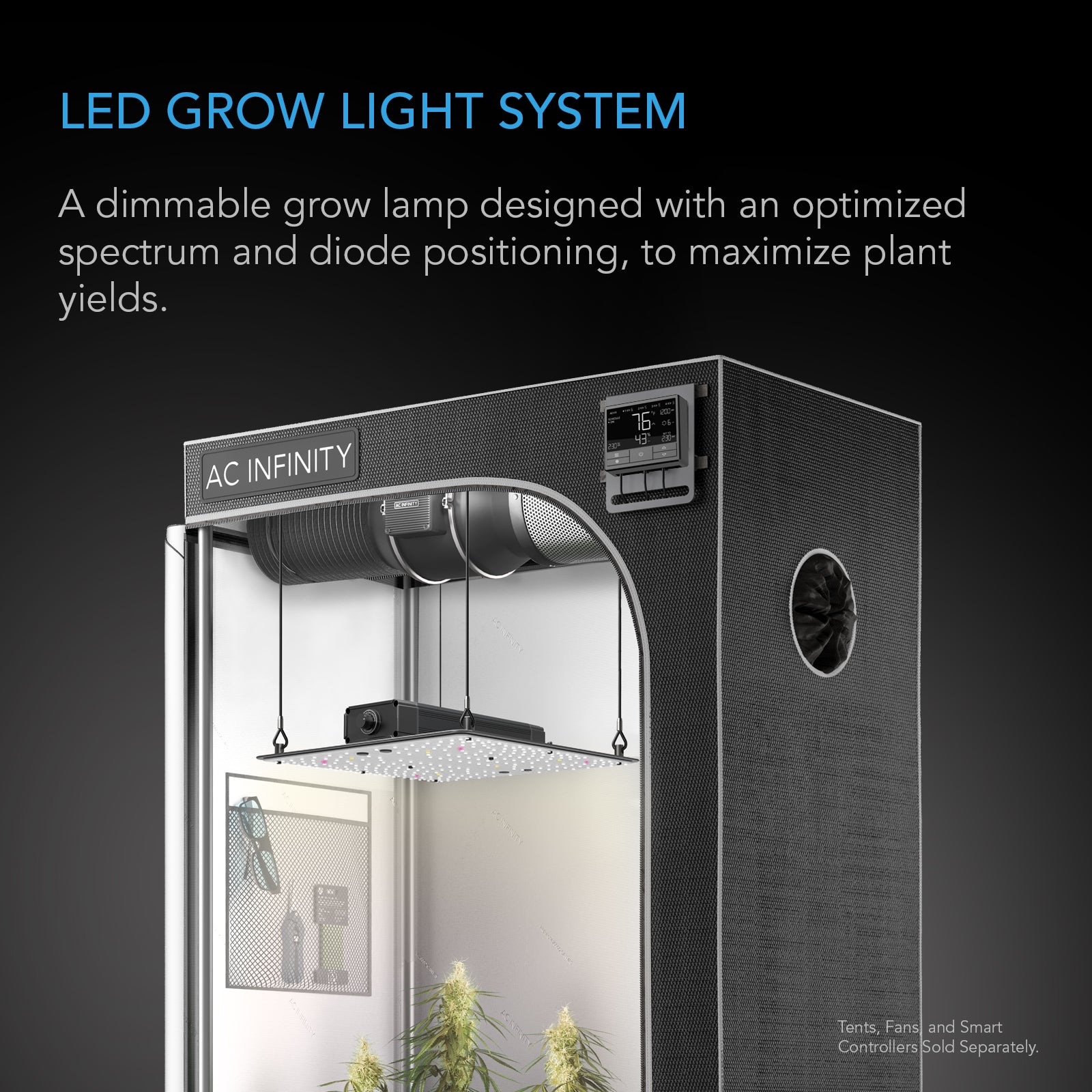 AC Infinity IONBOARD S33 |  Full Spectrum LED Grow Light 240W |  Samsung LM301B |  3x3 Ft. Coverage - CannaFull Spectrum Solutions