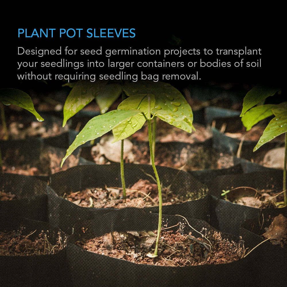 AC Infinity Nursery Bags 1/4 Gallon |  Non-Woven Fabric Growing Pouches |  50-Pack - CannaFull Spectrum Solutions