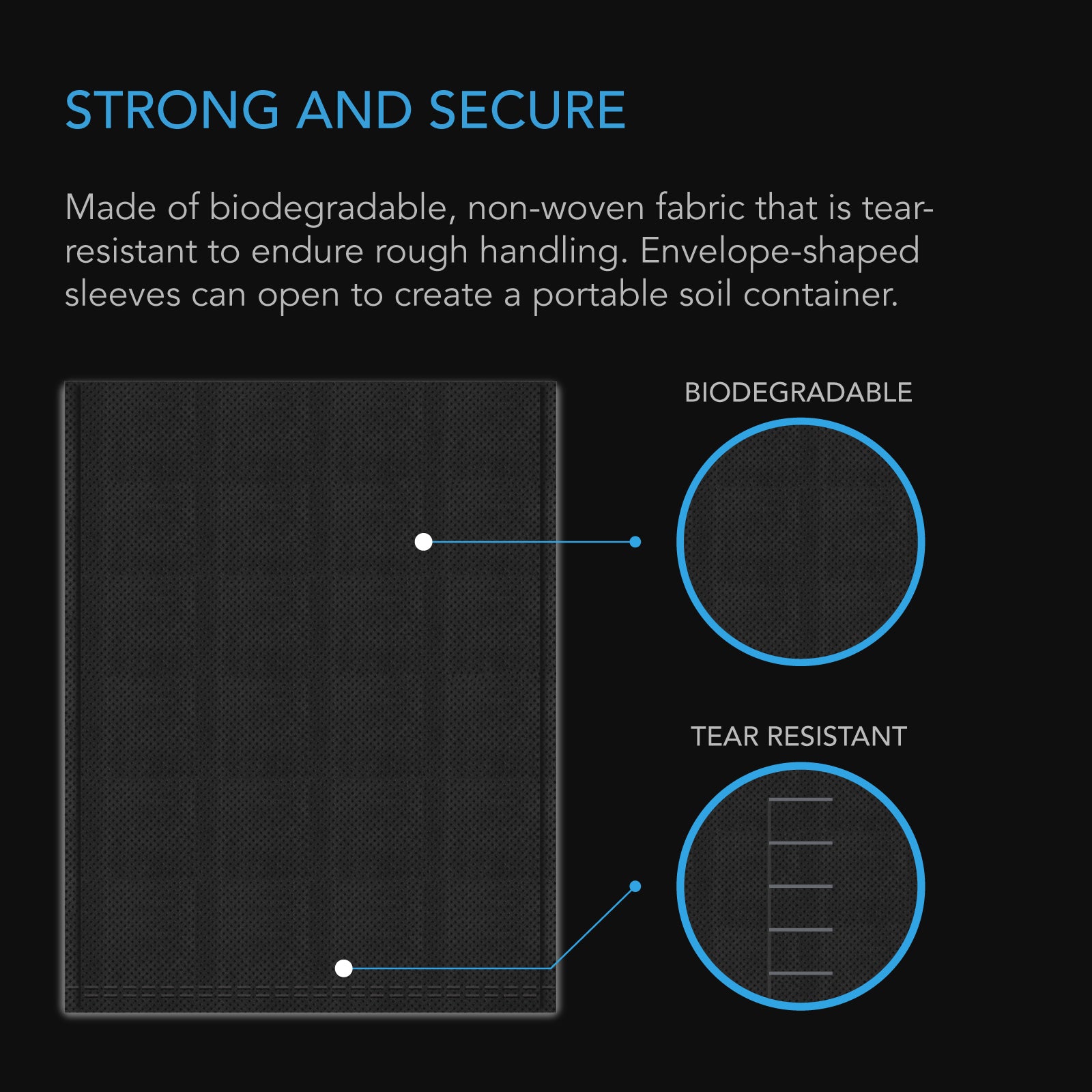 AC Infinity Nursery Bags 1/4 Gallon |  Non-Woven Fabric Growing Pouches |  50-Pack - CannaFull Spectrum Solutions