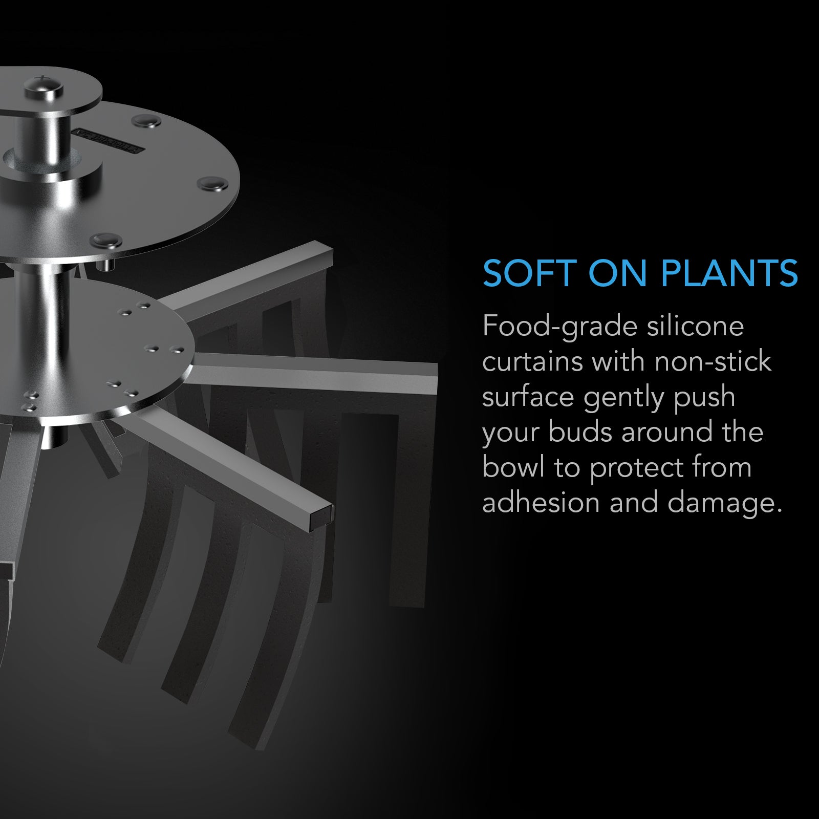 AC Infinity Bud Bowl Trimmer |  Twist Spin Cut with Clear Visibility Dome |  16-Inch - CannaFull Spectrum Solutions
