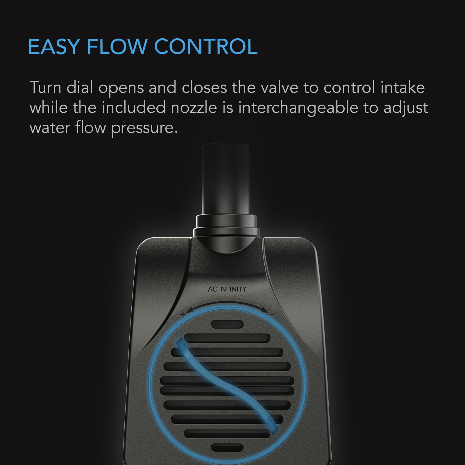 AC Infinity Submersible Water Pump |  5-Feet Lift Height |  211 GPH (800 L/H) - CannaFull Spectrum Solutions