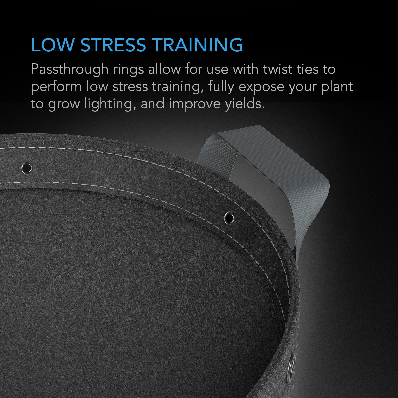 AC Infinity Heavy Duty Reusable Fabric Pots |   15 Gallon |  5-Pack - CannaFull Spectrum Solutions