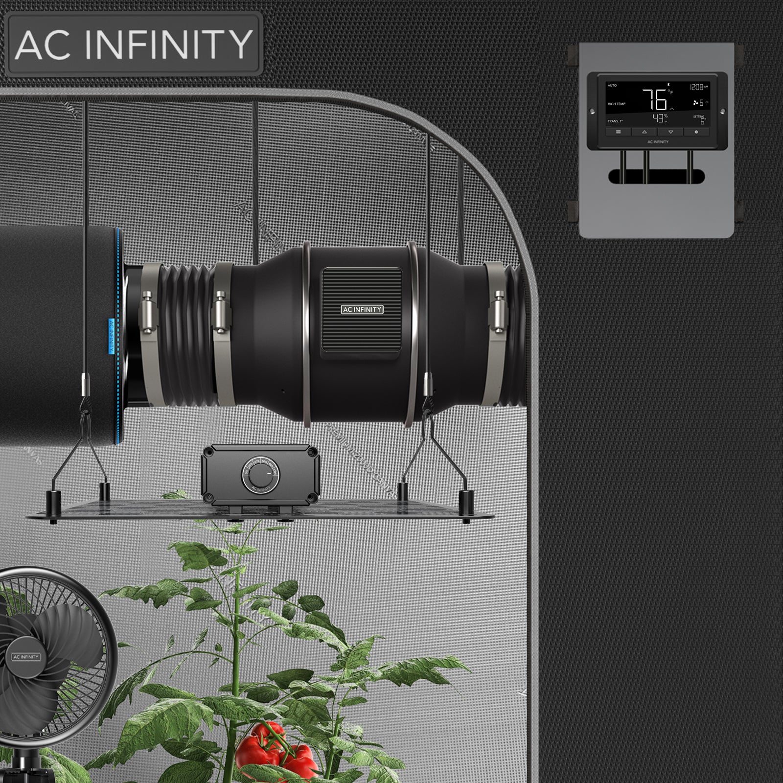 AC Infinity CONTROLLER 67 |  Temperature and Humidity Fan Controller |  with Scheduling |  Cycles |  Dynamic Speed |  Data App - CannaFull Spectrum Solutions