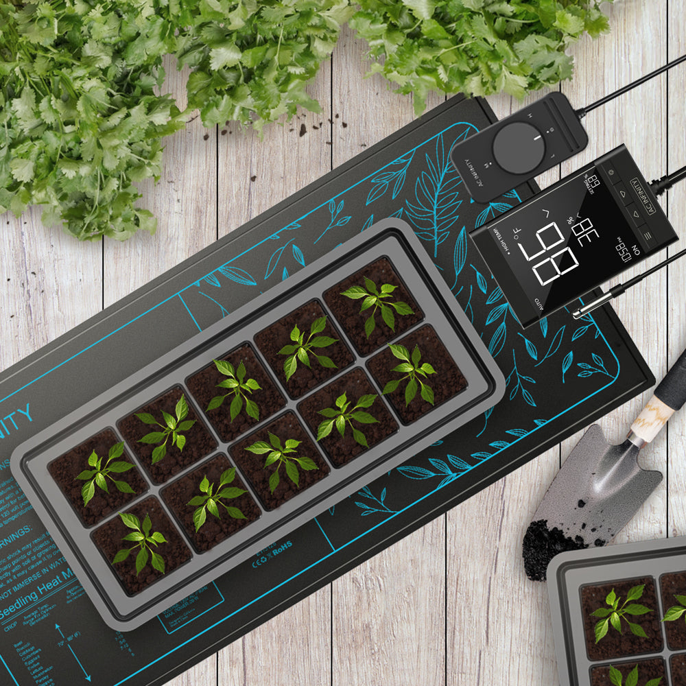 AC Infinity SUNCORE T1 |  Seedling Heat Mat |  Digital Thermostat with Heat Controller |  3" x 20" - CannaFull Spectrum Solutions