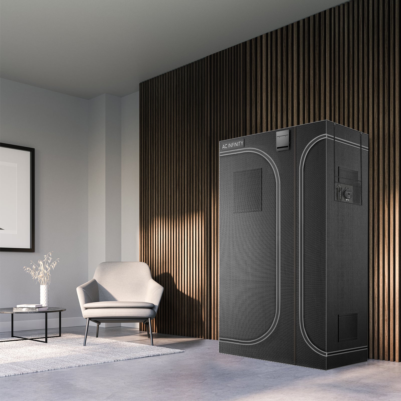 AC Infinity CLOUDLAB 864D |  2-in-1 Advance Grow Tent 5x4 |  2000D Mylar Canvas |  60" x 48" x 80" - CannaFull Spectrum Solutions