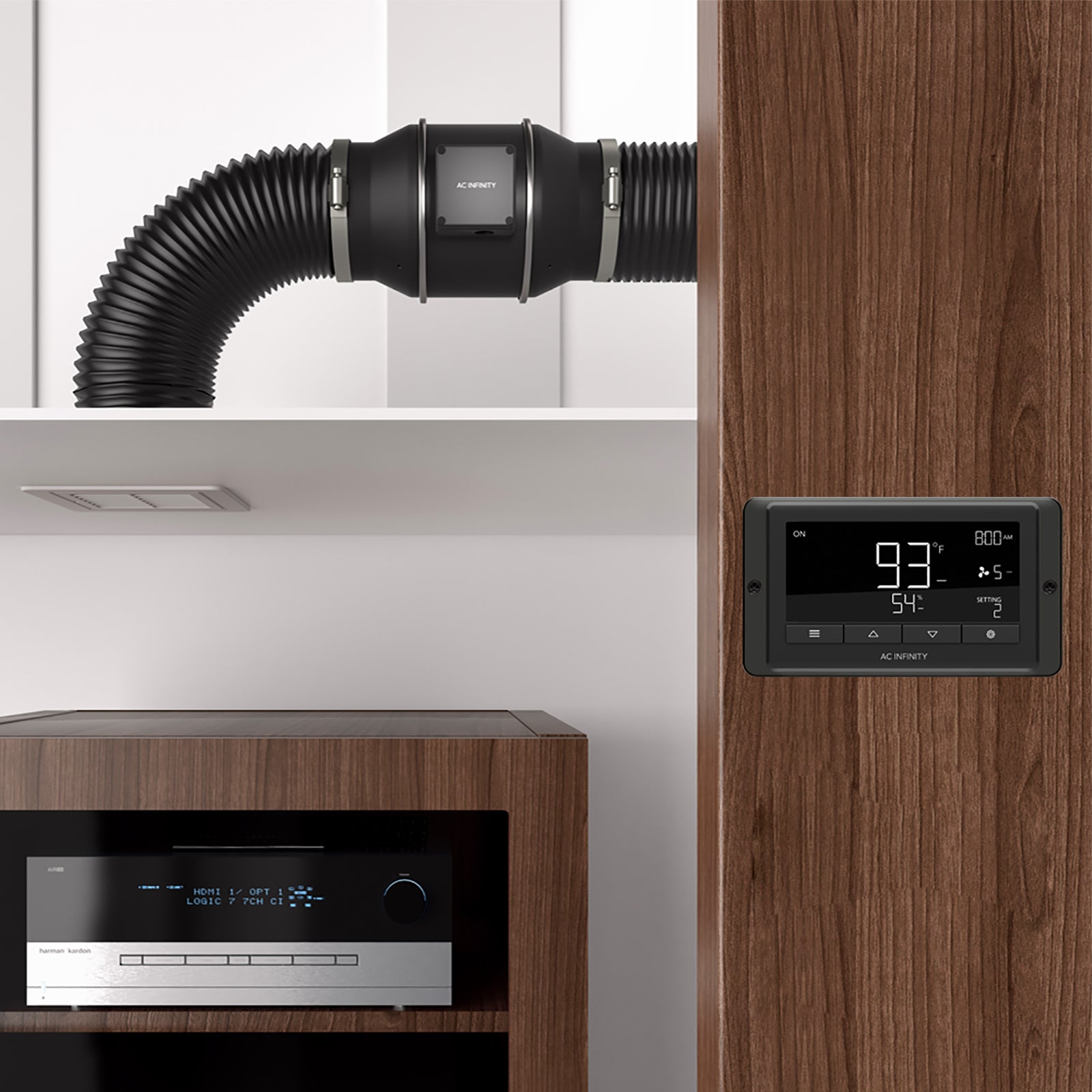 AC Infinity CONTROLLER 67 |  Temperature and Humidity Fan Controller |  with Scheduling |  Cycles |  Dynamic Speed |  Data App - CannaFull Spectrum Solutions