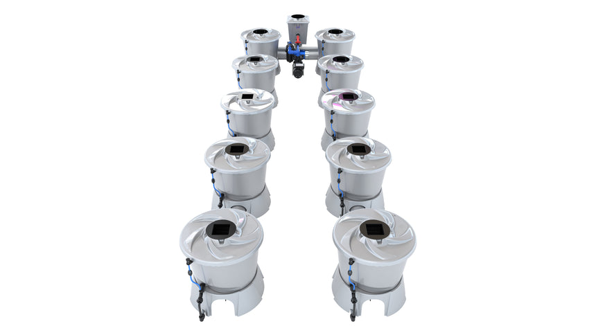 Alien Hydroponics V-SYSTEM 10 Pot Kit - CannaFull Spectrum Solutions