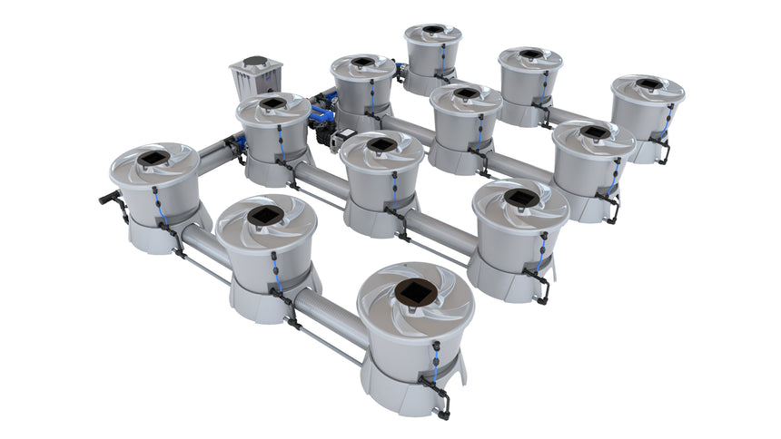 Alien Hydroponics V-SYSTEM 12 Pot 3 Row Kit - CannaFull Spectrum Solutions