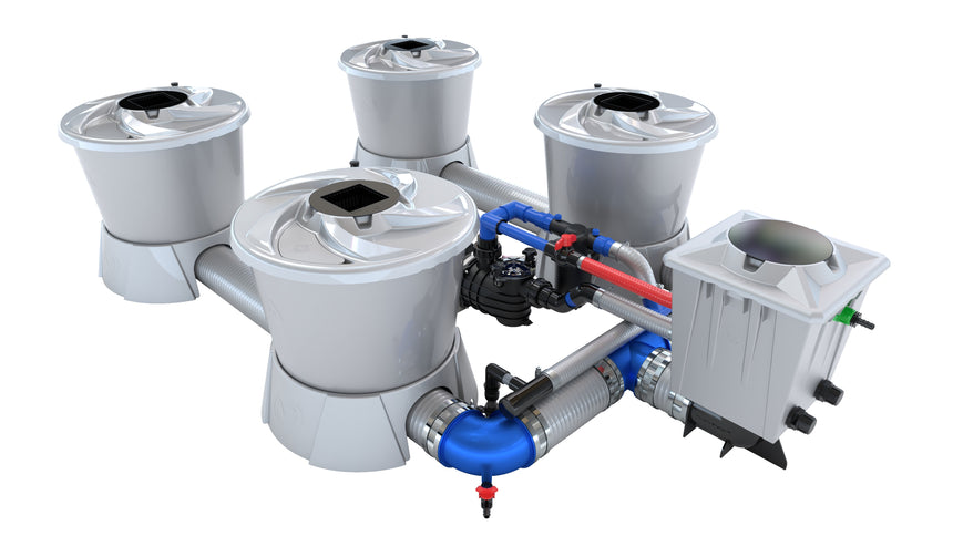 Alien Hydroponics V-SYSTEM 4 Pot Kit - CannaFull Spectrum Solutions