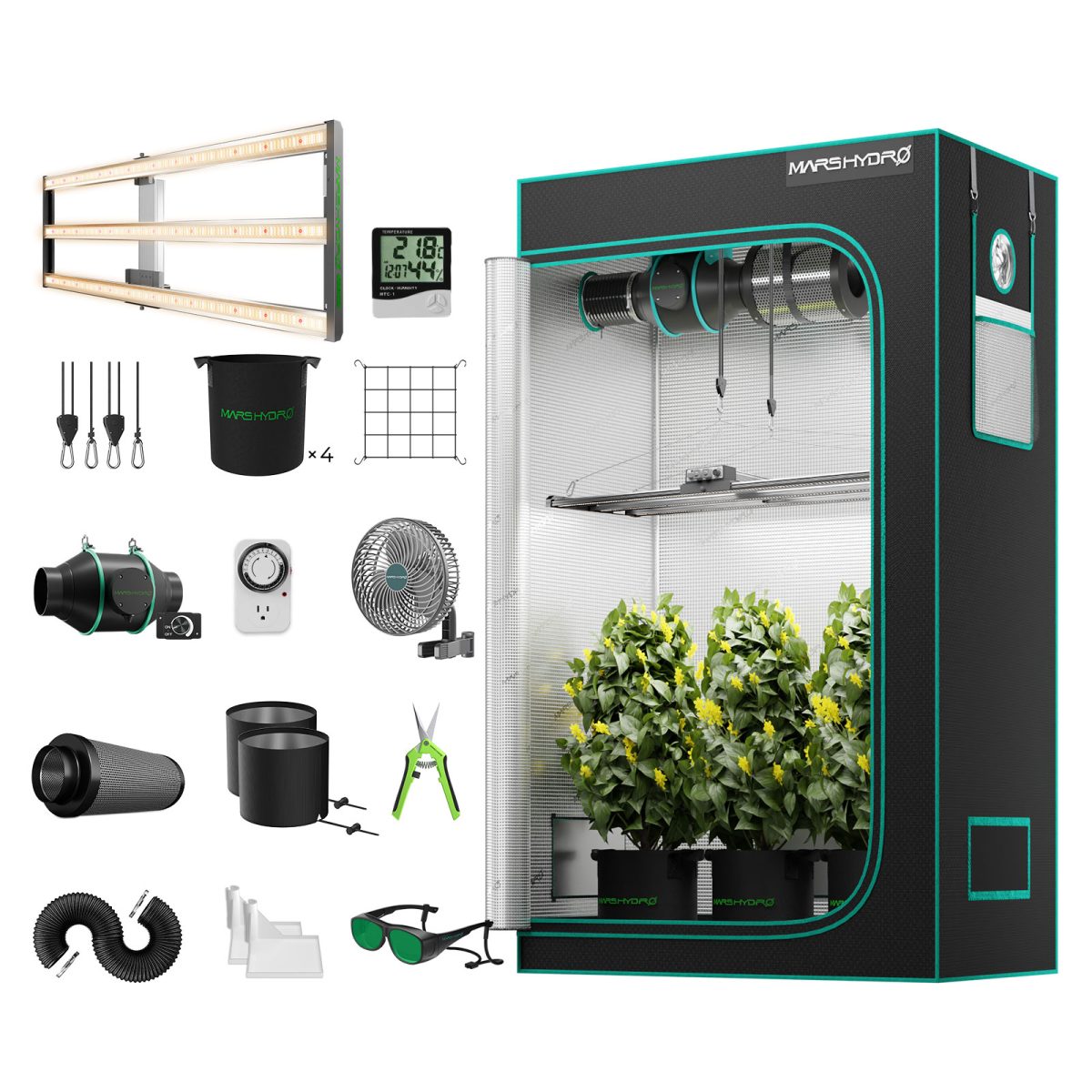 Mars Hydro FC4000 EVO 320W Complete Grow Kit | 2.85μmol/J - image 1