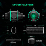 Mars Hydro iFresh 4" Inline Fan Carbon Filter Kit | 205 CFM 26 dBA EC Motor - image 6