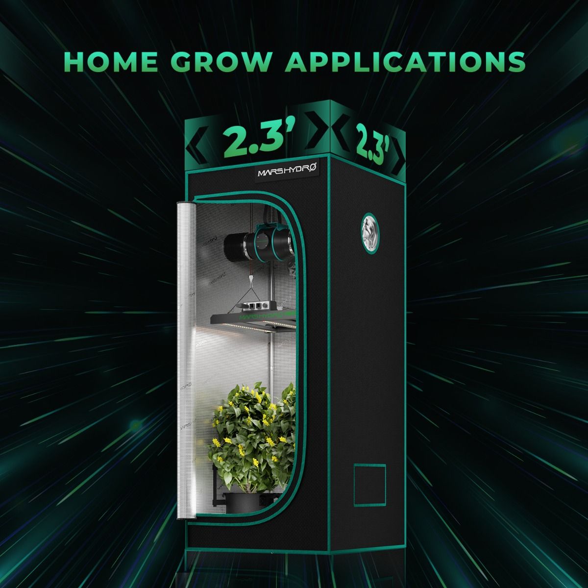 Mars Hydro FC-E1500 3-Bar Commercial LED | 3-Bar Array - image 3