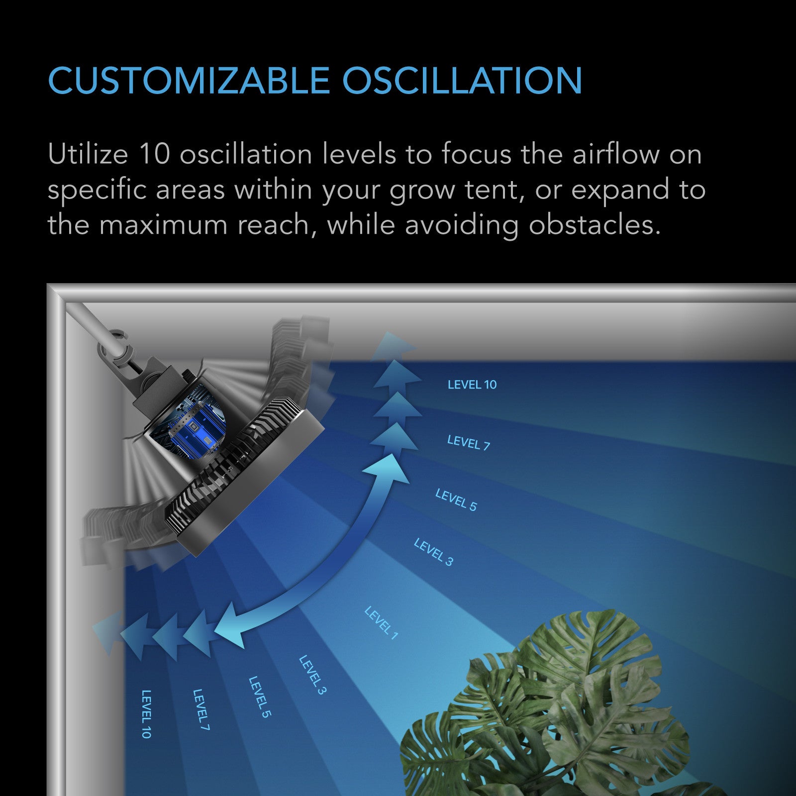 AC Infinity CLOUDRAY S9 2-Pack 9" Clip Fan | 405 CFM, 67K-Hr Life - image 4