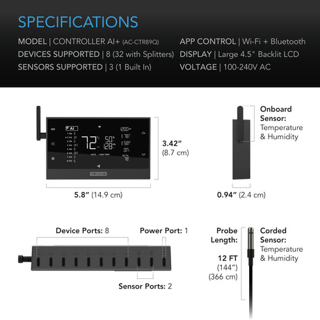 AC Infinity Controller AI+ 8-Port Controller | 32-Device UIS - image 7