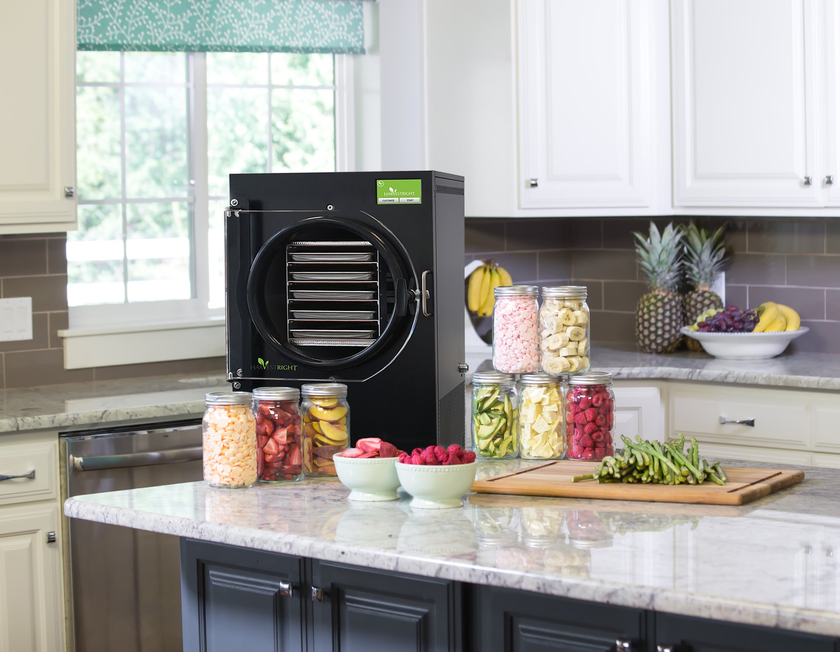 Harvest Right Medium Home Freeze Dryer Stainless Steel 5 Tray in use