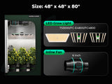 Mars Hydro 4x8 Grow Tent 240x120x200cm 1680D - image 15