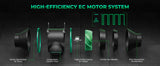 Mars Hydro iFresh 4" Smart Fan & Filter Combo | 205 CFM EC Motor - image 4