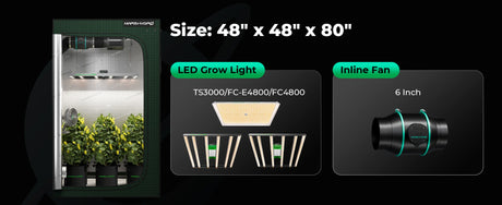 Mars Hydro 8x8 Grow Tent 240x240x200cm 1680D - image 8