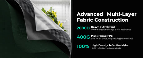 Mars Hydro 4x4 Grow Tent Pro 2000D | 150 lb Bar Capacity - image 4