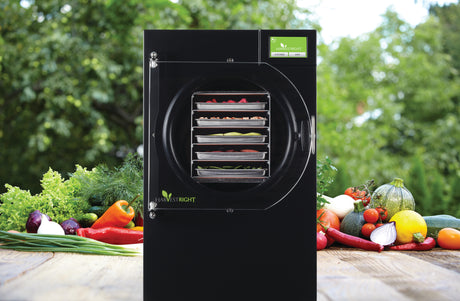 Harvest Right Medium Home Freeze Dryer Stainless Steel 5 Tray in use