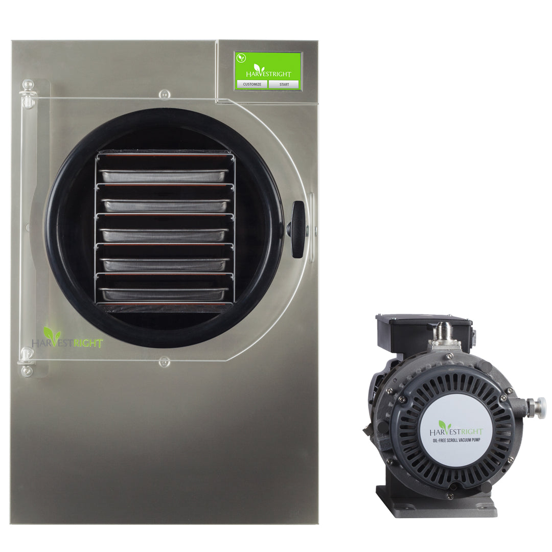 Harvest Right Medium Home Freeze Dryer Stainless Steel 5 Tray front view