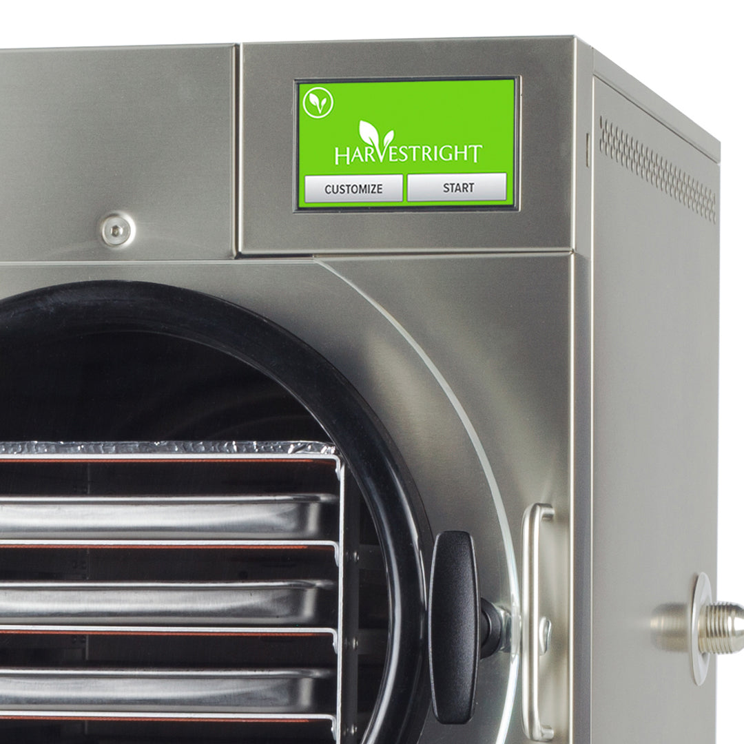 Harvest Right Small Home Freeze Dryer Stainless Steel 4 Tray in use