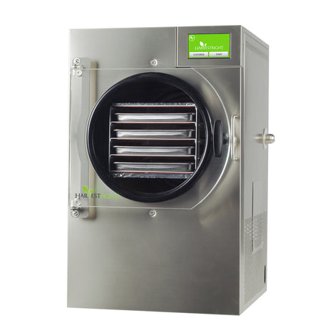 Harvest Right Small Home Freeze Dryer Stainless Steel 4 Tray in use