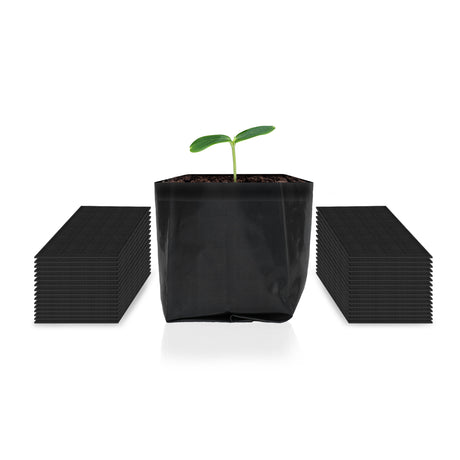 AC Infinity Nursery Bags 1/2 Gallon |  Non-Woven Fabric Growing Pouches |  50-Pack - CannaFull Spectrum Solutions