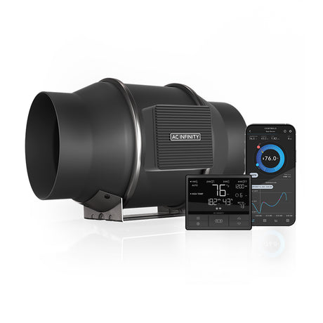 AC Infinity CLOUDLINE PRO T6 |  Quiet Inline Duct Fan System with Temperature Humidity VPD Controller |  6-Inch - CannaFull Spectrum Solutions