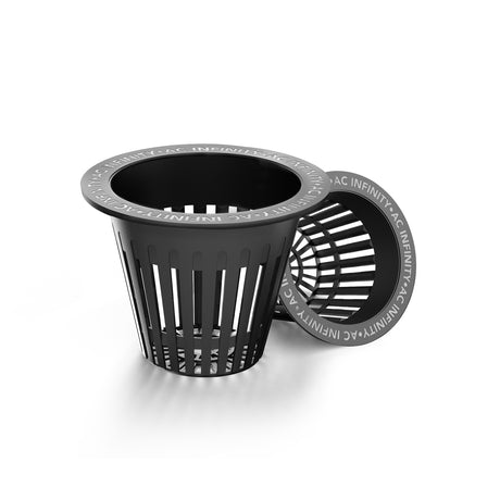AC Infinity Mesh Net Cups |  Slotted Pots with Wide Lips |  2-Inch |  50-Pack - CannaFull Spectrum Solutions