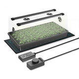 AC Infinity Humidity Dome |  Germination Kit with Seedling Mat and LED Grow Light Bars |  6x12 Cell Tray - CannaFull Spectrum Solutions