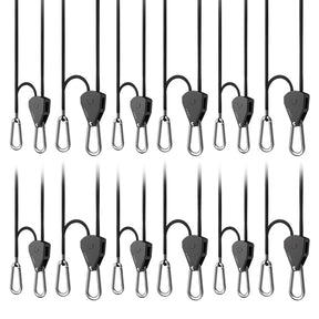 AC Infinity Heavy-Duty Adjustable Rope Clip Hanger |  Six Pairs - CannaFull Spectrum Solutions