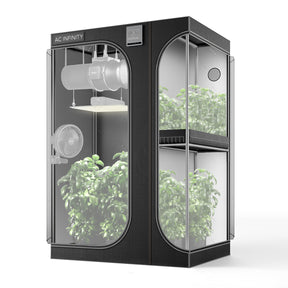 AC Infinity CLOUDLAB 743D |  2-in-1 Advance Grow Tent 4x3 |  2000D Mylar Canvas |  48" x 36" x 72" - CannaFull Spectrum Solutions