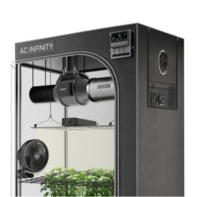 AC Infinity Advance Grow Tent System 2x4 |  2-Plant Kit |  WiFi-Integrated Controls to Automate Ventilation |  Circulation |  Full Spectrum LED Grow Light - CannaFull Spectrum Solutions