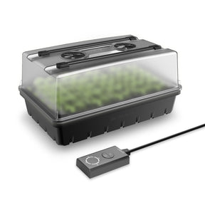 AC Infinity Humidity Dome |  Germination Kit with LED Grow Light Bars |  5x8 Cell Tray - CannaFull Spectrum Solutions