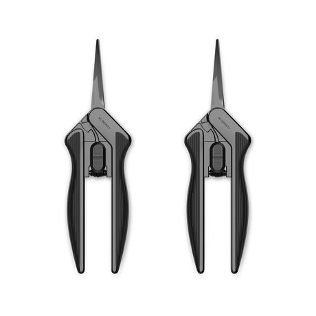 AC Infinity Stainless Steel Pruning Shear |  Ergonomic Lightweight |  6.6” Straight Blades |  2-Pack - CannaFull Spectrum Solutions